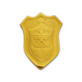 Police Badge Stock Shape Pencil Top Eraser